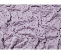 Plain Print Embossed Dimple Plush Fleece Fabric Lilac - per metre