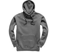 Plain Pullover Hoodie Hooded Top Unisex Mens Ladies Hoody Sweatshirts Steel Grey, M