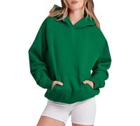 Plain Pullover Hoody Hooded Top Hoodie for Mens and Ladies Hooded Sweatshirts Women's Hoodies Oversized Lightweight Long Sleeve Sweatshirt Lady Casual Trendy Pullover Tops Fall Coats (03 Green, S)