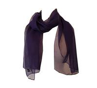 Plain Purple Chiffon Style Scarf Thin Pretty Scarf Great for Any Outfit Lovely Gift