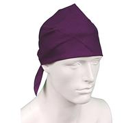 plain PURPLE cotton bandana headscarf