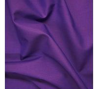 Plain Purple Polycotton Fabric (Per Metre) by Nortex Mill