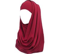 Plain Rectangle Scarf 85X180cm Dark - Multiple Colours, Elegant & Simple, Smooth Finish, Stylish, Breathable, Soft, and Comfortable, Versatile Uses as Head Scarf, Neck Wrap, Hijab - 8305 (Maroon)