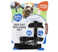 Plain reflective cat leash and harness Duvoplus