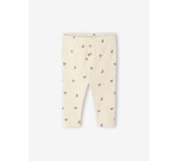 Plain Rib Knit Leggings for Babies vanilla