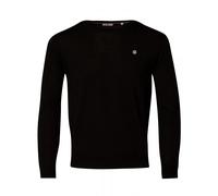 Plain round-neck sweater Serge Blanco L Noir 3XL