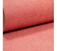 Plain Salmon Pink Wallpaper Textured Non Woven Vintage Matt Vinyl Paste the Wall
