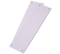 Plain Satin Aluminium Door Finger Push Plate 30cm x 7.5cm (Pack of 2)