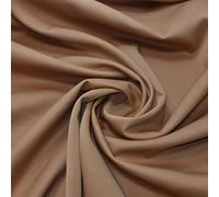 Plain Scuba/Crepe Jersey Stretch Spandex Dress Fabric Material 58" Wide (Camel)