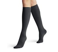 FALKE Women's Seidenglatt 40 DEN W Kh Semi-Opaque Plain 1 Pair Knee-High Socks, Grey Graphite 3146, 2.5-5