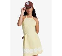 Roxy After Glow Long Sleeve Short Dress Yellow M Woman