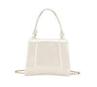 Plain Shoulder Bag for Women, All Matching Shoulder Retro PU Leather Messenger Ladies, Simple Casual Handbag, All Matching Casual Handbags for Women, PU Leather Shoulder Lady Kisses, White