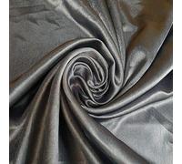 Plain Silky Satin Fabric 50+ Colours Wedding Crepe Back Material 58" (Pre Cut 1 Meter) (Dark Grey)