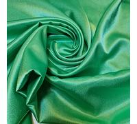 Plain Silky Satin Fabric 50+ Colours Wedding Crepe Back Material 58" (Pre Cut 1 Meter) (Sea Green)
