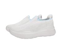 Plain Slip On Trainers For Men Mesh Breathable Walking Shoes With Air Cushion Wedge Summer Lightweight Casual No-Tie Design Sneakers With Arch Support Non-Slip Running Shock Absorbing Shoes For Daily