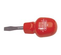 Plain Slot Flared Tip Cabinet Pattern Chubby Screwdriver, 6 x 38mm (Sold Loose)