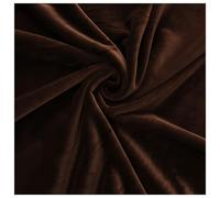 Plain Soft Plush Velvet Fabric, Velour Material for Upholstery Dressmaking Curtain Blind Cushion, Craft Dress Fabric Curtain Material in 38 Colors Sold by The Half Metre 50x160cm (Color : Coffee)