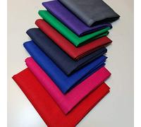 Plain/Solid 100% Egyptian Cotton Fat Quarter Bundles Approx (50x50cm) Square Cuts Suitable for Arts & Crafts Sewing Quilting Bunting & Much More (Pastel Colours Pack of 8)