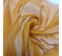 Plain/Solid Dyed 100% Cotton Muslin Fabric (Mulmul/Voile/Cheesecloth) | Soft & Lightweight Dress & Craft Material | 45" (112cm) Wide | Sold Per Meter (Pre-Cut Lengths) (Mustard, 5 Meter)