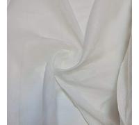 Plain/Solid Dyed 100% Cotton Muslin Fabric (Mulmul/Voile/Cheesecloth) | Soft & Lightweight Dress & Craft Material | 45" (112cm) Wide | Sold Per Meter (Pre-Cut Lengths) (White, 2 Meter)