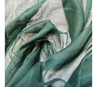 Plain/Solid Dyed 100% Cotton Muslin Fabric (Mulmul/Voile/Cheesecloth) | Soft & Lightweight Dress & Craft Material | 45" (112cm) Wide | Sold Per Meter (Pre-Cut Lengths) (Bottle Green, 1 Meter)