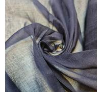 Plain/Solid Dyed 100% Cotton Muslin Fabric (Mulmul/Voile/Cheesecloth) | Soft & Lightweight Dress & Craft Material | 45" (112cm) Wide | Sold Per Meter (Pre-Cut Lengths) (Navy Blue, 1 Meter)