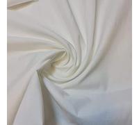 Plain/Solid Dyed Polycotton Dress Craft Fabric Material 45" - 112 cm Wide Sold As 1 Meter Pre - Cut Lengths (Available in 42 Colours)… (Ivory, 1 Meter)