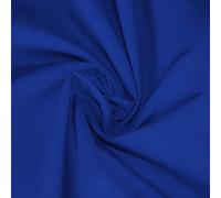 Plain Solid Dyed Polycotton Pre Shrunk Fabric Material Linings Dress Making Crafts Home Décor Table Cloth Sheeting Quilting | 60+ Colours | 45” - 112 cm Wide (Sold by The Metre, Royal Blue)