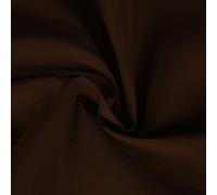 Plain Solid Dyed Polycotton Pre Shrunk Fabric Material Linings Dress Making Crafts Home Décor Table Cloth Sheeting Quilting | 60+ Colours | 45” - 112 cm Wide (Sold by The Half Metre, Chocolate)