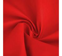 Plain Solid Dyed Polycotton Pre Shrunk Fabric Material Linings Dress Making Crafts Home Décor Table Cloth Sheeting Quilting | 60+ Colours | 45” - 112 cm Wide (Sold by The Metre, Red)
