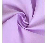 Plain Solid Dyed Polycotton Pre Shrunk Fabric Material Linings Dress Making Crafts Home Décor Table Cloth Sheeting Quilting | 60+ Colours | 45” - 112 cm Wide (Sold by The Half Metre, Lilac)