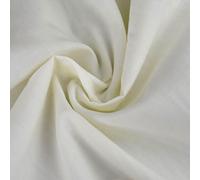 Plain Solid Dyed Polycotton Pre Shrunk Fabric Material Linings Dress Making Crafts Home Décor Table Cloth Sheeting Quilting | 60+ Colours | 45” - 112 cm Wide (Sold by The Half Metre, Ivory)