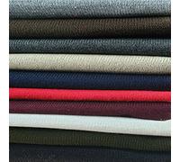 Plain Solid Knit Rib Stretch Jersey Craft Fabric. 1 x 1 Knitted Uni Stretch Material by Neotrims, Ribbed Cloth, Knit, Uni Stretch. Cream, Half Meter