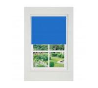 Blue Plain Straight Edge Daylight Roller Blind 165cm Drop New Edge Blinds Blue 125cm width x 165cm drop