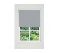 NewEdgeBlinds Light Grey Plain Straight Edge Daylight Roller Blind - 130cm