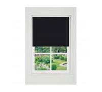 B&Q Roller Blind – Plain Straight Edge Daylight, 50 x 165cm, Black, Light-filtering