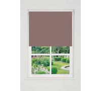 Plain Straight Edge Daylight Roller Blind (165cm Drop) 80cm Mocha