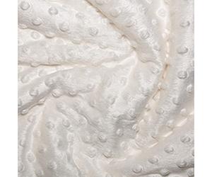Plain Super Soft Dimple Fleece Fabric Craft Material Cuddle Soft Plush (per metre) (Ivory)
