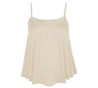 Plain Swing Vest Sleeveless Top Strappy Cami Plus Size Flared