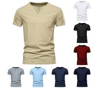 Plain T-Shirt for Men UK Sale Clearance, Short Sleeve T Shirts Round Neck Tee V Neck Tshirt with Pocket, Casual Summer Shirt Quick Dry Running Blouse Breathable Comfortable Pullover Outdoor Home Tops