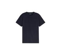 Plain Textured Fabric T-Shirt Tom Tailor Bleu 3XL