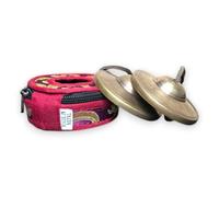 Plain Tibetan Tingsha Cymbals with Leather Cord - Handcrafted in Nepal - Clear Tone for Meditation, Yoga, Energy Cleansing, and Rituals