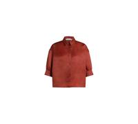 Plain Triple Silk Organza Blouse - female - Alberta Ferretti - Shirts - Red - M - Blouses & Shirts M