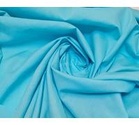 Plain Turquise Polycotton Fabric for Dressmaking, Art & Craft, Sewing, Quilting | 45'' - 115 cm Wide| Precut Length 5m