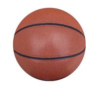 Plain Unbranded Basketball, Size 7, PU Leather, Orange Tan, Moulded Construction, for All Ages