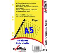 Plain Universal Punched envelopes F.to A5 015 Conf. 25 pcs.