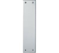 Plain Victorian Door Finger Plate 298 x 73mm Polished Chrome Push Plate Loops Multi One Size