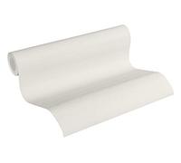 Plain Wallpaper Blooming Non-Woven Wallpaper 10.05 m x 0.53 m Creme Made in Germany by Livingwalls 372682 37268-2