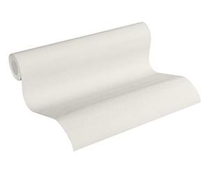 Plain Wallpaper Blooming Non-Woven Wallpaper 10.05 m x 0.53 m Creme Made in Germany by Livingwalls 372682 37268-2