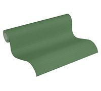 Plain Wallpaper Greenery A.S. Création Non-Woven Wallpaper 10.05 m x 0.53 m Green Made in Germany 372111 37211-1